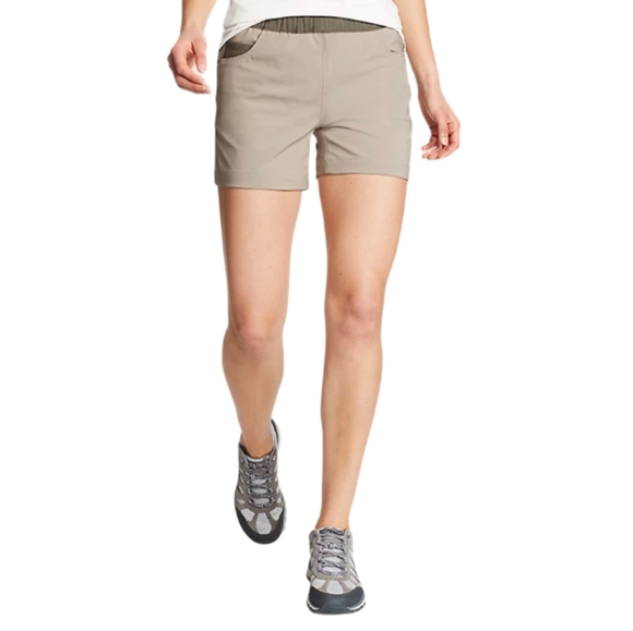Eddie Bauer ClimaTrail Shorts Tan Women's 16 - Picture 1 of 6